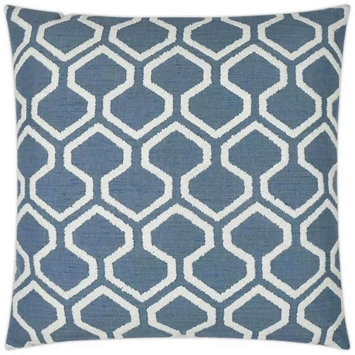 Raw Edges Capri Blue Throw Pillow Insert - LOOMLAN - D.V. Kap - Throw Pillows