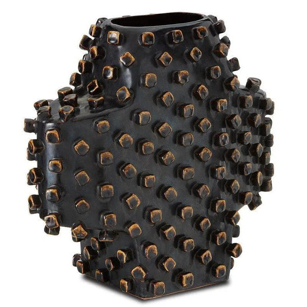 Reactive Brown Anissa Vase Vases & Jars LOOMLAN By Currey & Co
