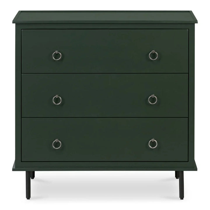 Reagan Three Drawer Wood Nightstand - LOOMLAN - Moe's Home - Nightstands