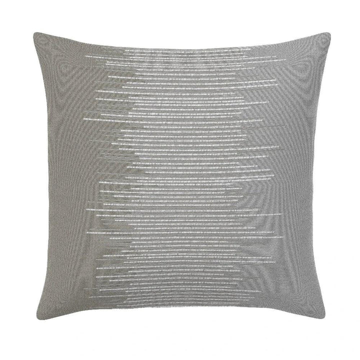 Realm Silver Double Side Outdoor Pillow-Outdoor Pillows-Earnest Collection-20" Square DS-LOOMLAN