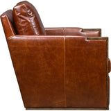 Rebecca Timeless Style Leather Swivel Chair-Club Chairs-Olivia + Quinn-LOOMLAN