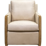 Rebecca Timeless Style Leather Swivel Chair-Club Chairs-Olivia + Quinn-LOOMLAN