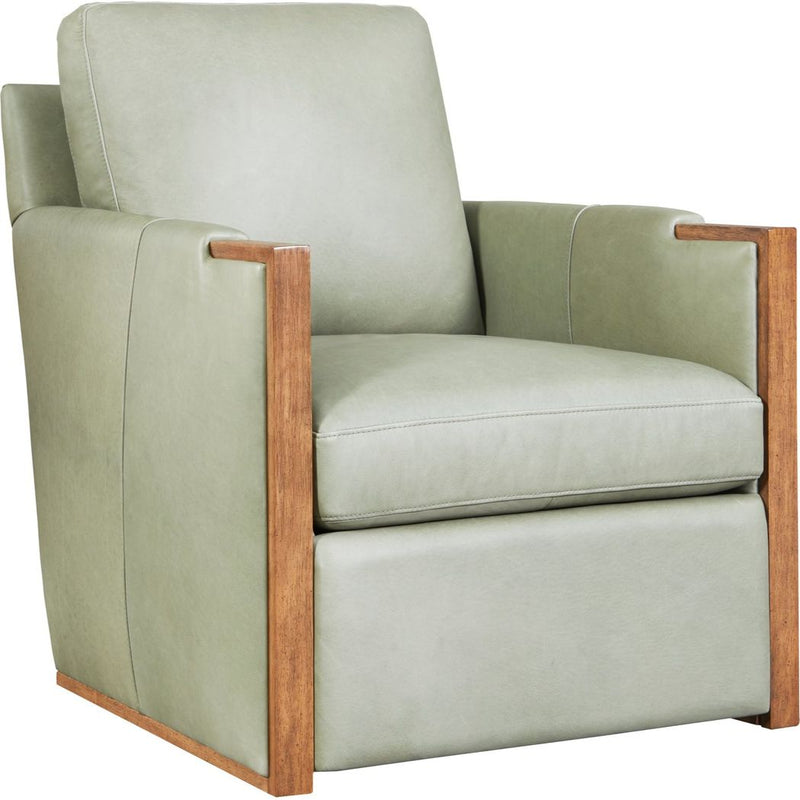 Rebecca Timeless Style Leather Swivel Chair-Club Chairs-Olivia + Quinn-Farmhouse Meadow-LOOMLAN