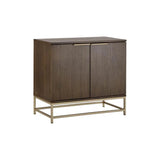 Rebel Accent Cabinet 2 Doors-Accent Cabinets-SUNPAN-Gold - Raw Umber-LOOMLAN