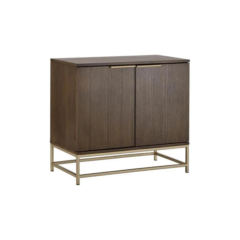 Rebel Accent Cabinet 2 Doors-Accent Cabinets-SUNPAN-Gold - Raw Umber-LOOMLAN