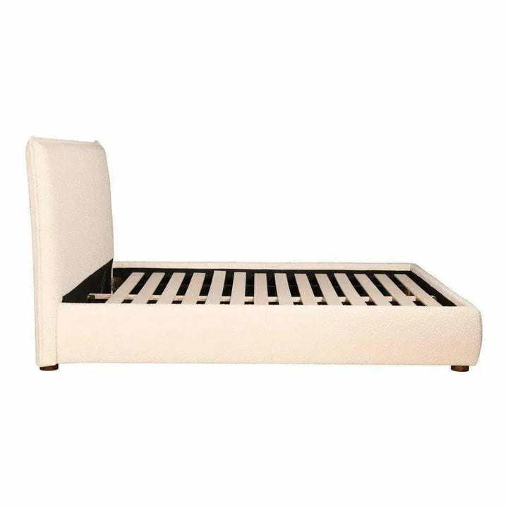 Recharge Boucle Cream Bed - LOOMLAN - Moe's Home - Beds