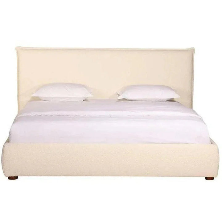 Recharge Boucle Cream Bed - LOOMLAN - Moe's Home - Beds