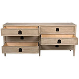 Reclaimed Lumber Lewis 6 Drawers Dresser-Dressers-CFC-LOOMLAN