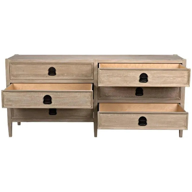 Reclaimed Lumber Lewis 6 Drawers Dresser-Dressers-CFC-LOOMLAN