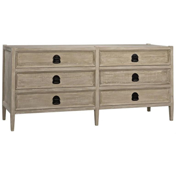 Reclaimed Lumber Lewis 6 Drawers Dresser-Dressers-CFC-LOOMLAN