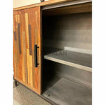 Reclaimed Planks Wood 4 Door Server Roma