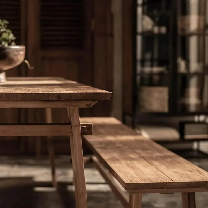 Reclaimed Solid Wood Dining Bench D - Bodhi Artisan Bench - LOOMLAN - LH Imports - Dining Benches
