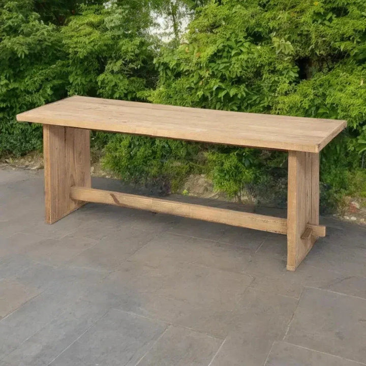 Reclaimed Teak Outdoor High Table Seats 10-Outdoor Counter Tables-Artesia-LOOMLAN