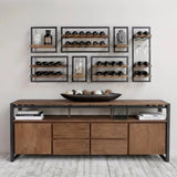 Reclaimed Teak Square Wall Box Type B Mix & Match-Wall Shelves & Ledgers-LH Imports-LOOMLAN