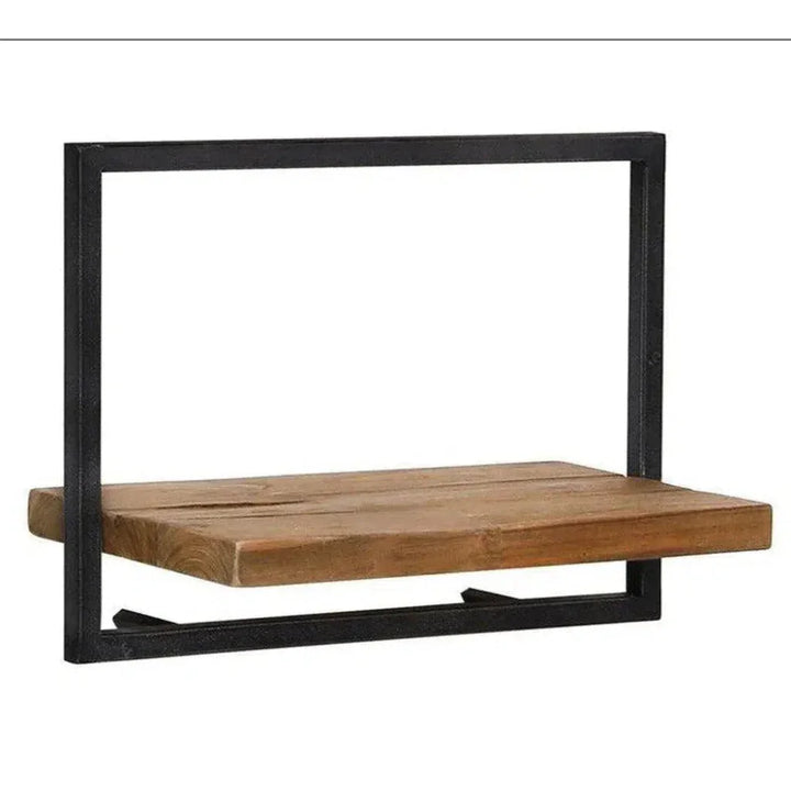 Reclaimed Teak Wall Shelf Brown Type C Mix & Match - LOOMLAN - LH Imports - Wall Shelves & Ledgers