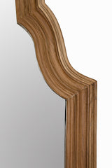 Reclaimed Teak Wood Vertical Floor Mirror-Floor Mirrors-Noir-LOOMLAN