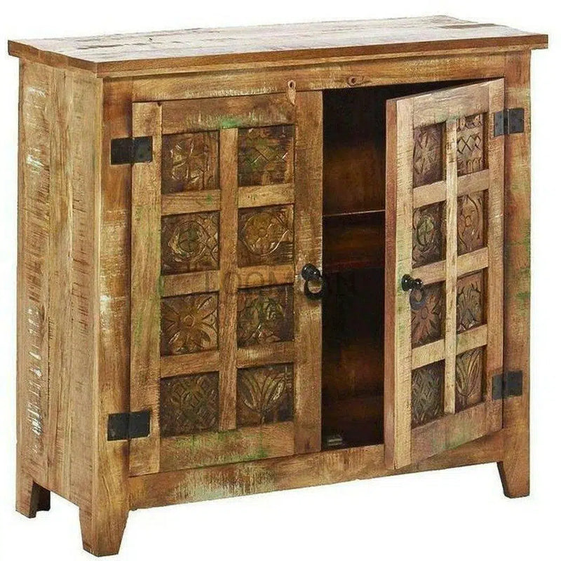 Reclaimed Wood Farmhouse Accent Cabinet