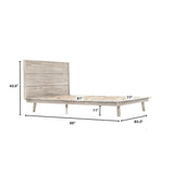 Reclaimed Wood Frame Platform King Size Bed Gia Collection-Beds-LH Imports-LOOMLAN