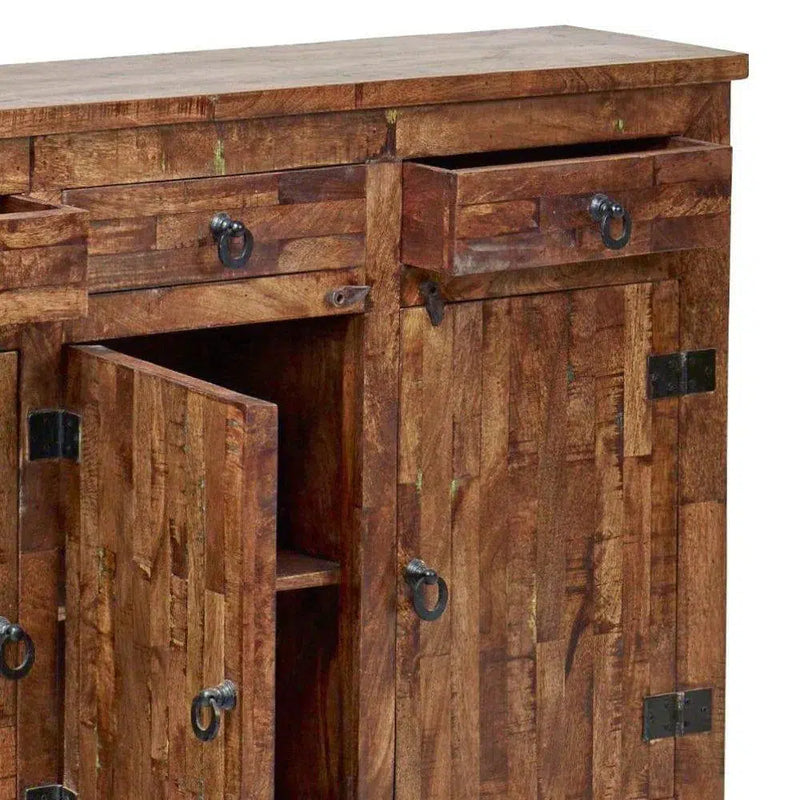 LOOMLAN-Reclaimed Wood Sideboard with Drawers-Sideboards-LOOMLAN