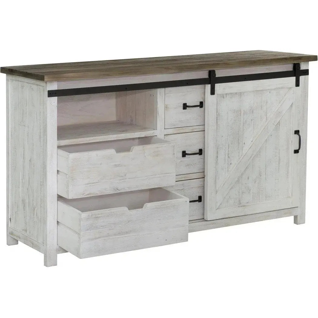 Reclaimed Wood Two Tone Provence 3 Drawer Dresser