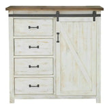 Reclaimed Wood Two Tone Provence 4 Drawer Chest