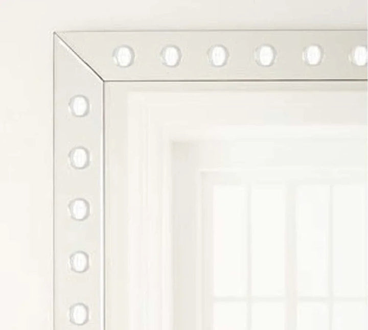 Rect Silver Framed Wall Mirror - LOOMLAN - Bassett Mirror - Wall Mirrors