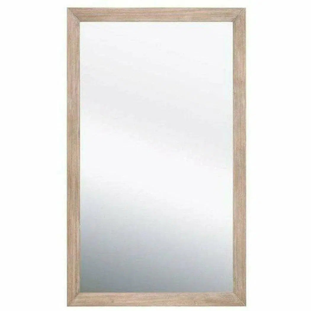 Rectangle Bevel Floor Mirror Natural Gray Acacia