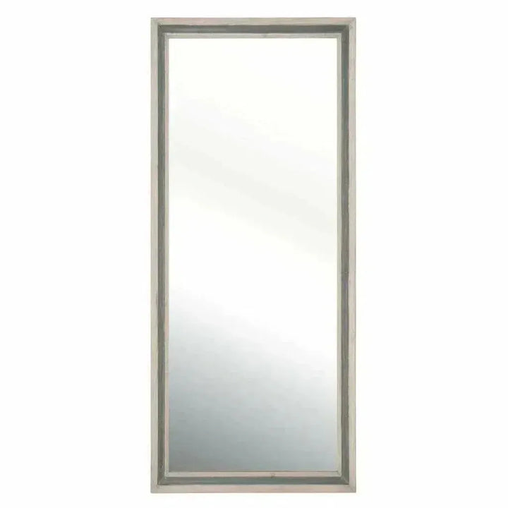 Rectangle Floor Caden Mirror Cream Pine Gray Pine-Floor Mirrors-Essentials For Living-LOOMLAN