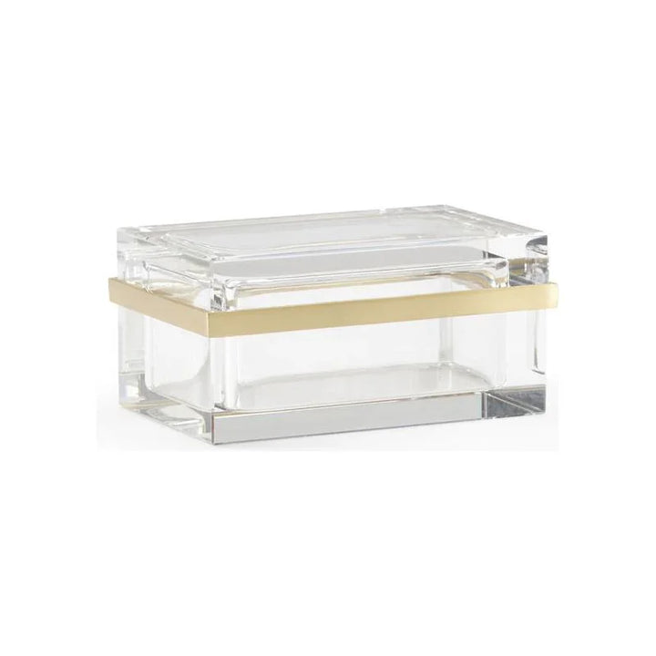 Clear Rectangular Crystal Rectangular Crystal Clear Jewel Box - LOOMLAN