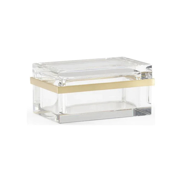 Rectangular Crystal Clear Jewel Box - LOOMLAN - Chelsea House - Boxes & Bowls