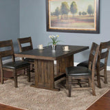 Rectangular Kitchen Table Set 4 Dining Chairs