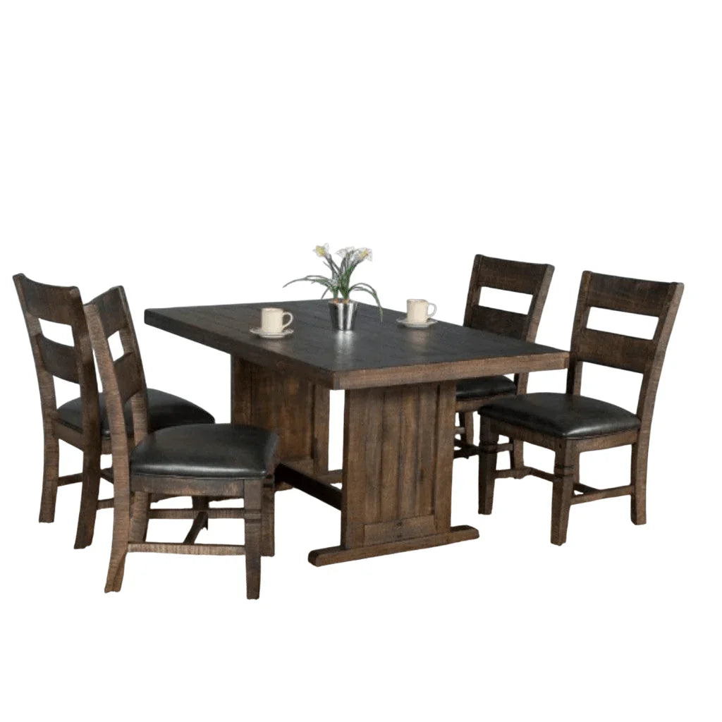 Rectangular Kitchen Table Set 4 Dining Chairs | LOOMLAN