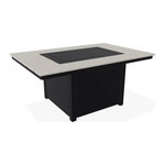 Rectangular Polymer Chat Height Fire Table