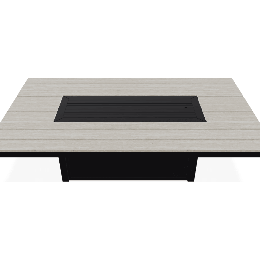 Rectangular Top Chat Height Fire Table