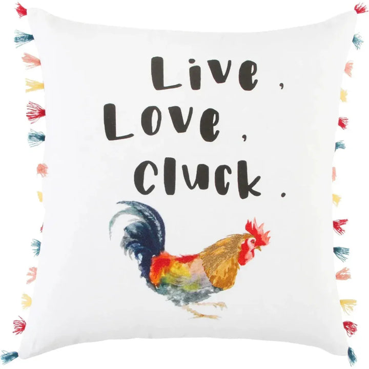 Red Words Fun Decorative Couch Pillows Down Insert - LOOMLAN - LOOMLAN - Throw Pillows