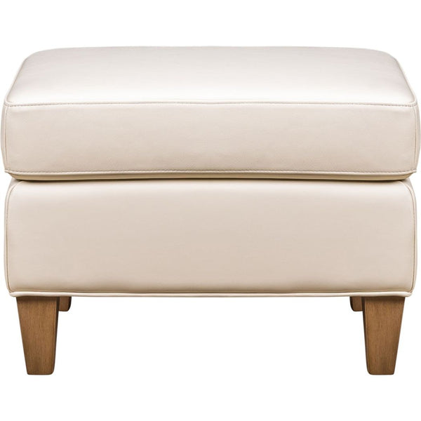 Olivia + Quinn-Redding Leather Ashland Pearl Chic Ottoman-Ottomans-LOOMLAN