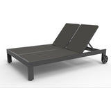 Redondo Aluminum Outdoor Double Sling Chaise-Outdoor Chaises-Sunset West-LOOMLAN