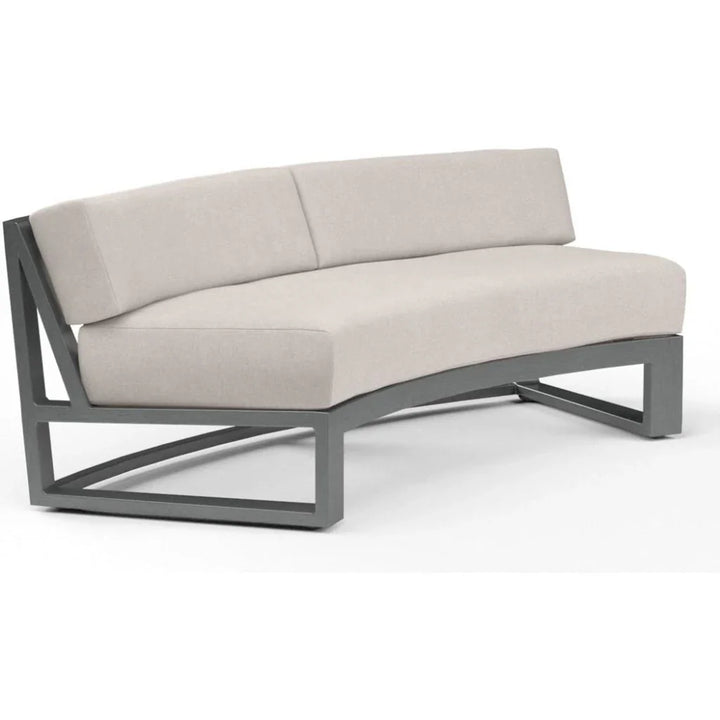 Redondo Sunbrella Outdoor Curved Sofa - LOOMLAN - Sunset West - Outdoor Sofas & Loveseats