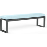 Redondo Sunbrella Outdoor Dining Bench-Outdoor Benches-Sunset West-Canvas Skyline-LOOMLAN