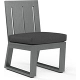 Redondo Sunbrella Outdoor Dining Chair 2PC-Outdoor Dining Chairs-Sunset West-Spectrum Carbon-LOOMLAN