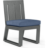 Redondo Sunbrella Outdoor Dining Chair 2PC-Outdoor Dining Chairs-Sunset West-Spectrum Indigo-LOOMLAN