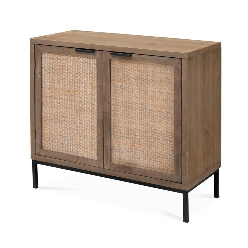 Reed Rattan 2 Door Accent Cabinet Accent Cabinets LOOMLAN By Jamie Young