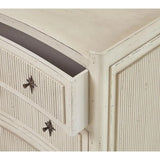 Reeded Wood Chest of Drawers