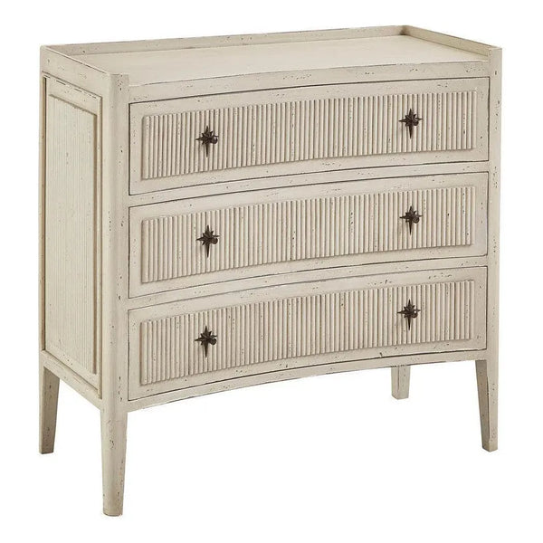 Reeded Wood Chest of Drawers