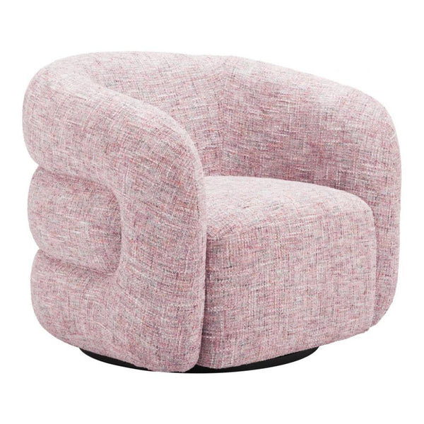 Refine Textured Fabric Swivel Club Chair