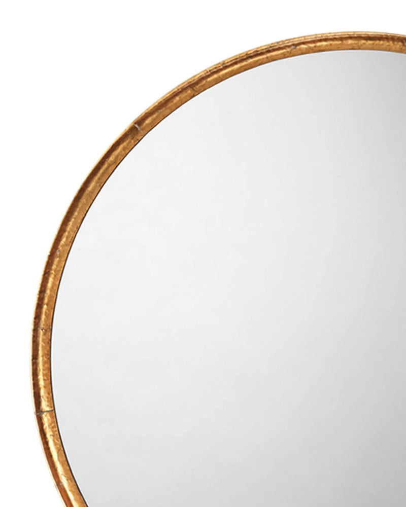 Refined Gold Round Mirror Mid Century Modern Decor Wall Mirrors LOOMLAN By Jamie Young