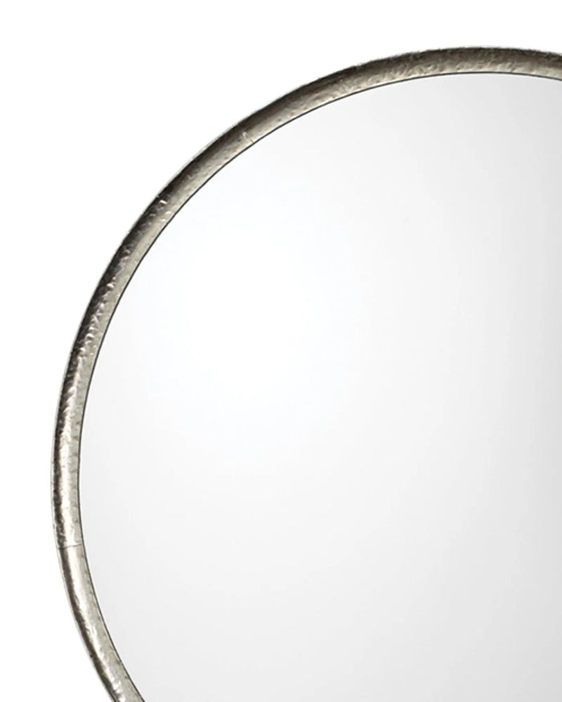 Refined Silver Round Mirror Mid Century Modern Decor Wall Mirrors LOOMLAN By Jamie Young