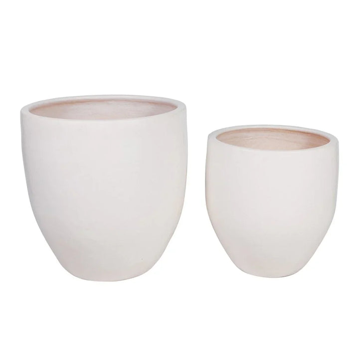 Reflection Ceramic Patio Planter (Set Of 2) - LOOMLAN - Seasonal Living - Outdoor Accessories