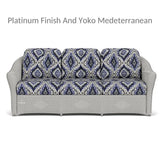 Reflections 3-Seater Sofa All Weather Wicker Sunbrella Cushions-Outdoor Sofas & Loveseats-Lloyd Flanders-LOOMLAN