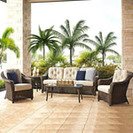 Reflections 3-Seater Sofa All Weather Wicker Sunbrella Cushions